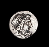 Drachm (Coin) Depicting the God Zeus by Ancient Greek