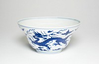 Bowl with Dragons amid Clouds