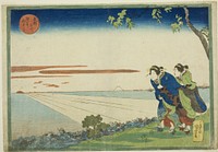 Sunrise on New Year's Day at Susaki (Susaki hatsu hinode no zu), from the series "Famous Places in the Eastern Capital (Toto meisho)" by Utagawa Kuniyoshi