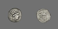 Denarius (Coin) Depicting the Goddess Cybele by Ancient Roman