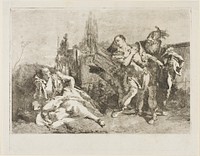 Rinaldo Leaving Armida by Lorenzo Tiepolo