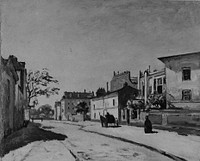 French Street Scene by Edouard Béliard