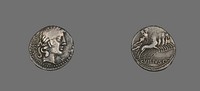 Denarius (Coin) Depicting the God Apollo by Ancient Roman