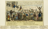 The Spafields Orator Hunt-ing for Popularity to Do-good!!! by George Cruikshank