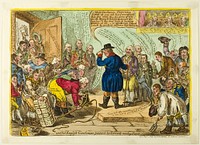 Old English-Gentleman Pester'd by Servants Wanting Places by James Gillray