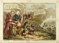 Physical Aid, or Britannia Recover'd from a Trance! by James Gillray