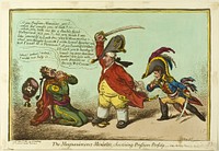 The Magnanimous-Minister, Chastising Prussian-Perfidy by James Gillray