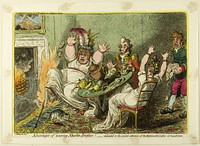 Advantages of Wearing Muslin Dresses! by James Gillray