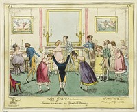 Les Graces - Inconveniences in Quadrille Dancing by George Cruikshank