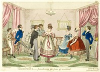 Quadrilles - Practising for Fear of Accidents by Isaac Robert Cruikshank