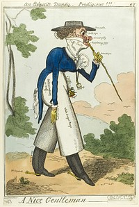 A Nice Gentleman by Isaac Robert Cruikshank