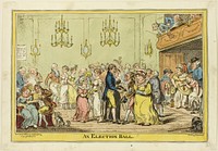 An Election Ball by George Cruikshank