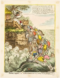The Pigs Possessed by James Gillray