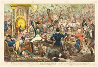 The Union Club by James Gillray