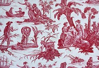 “Paul and Virginie” Furnishing Fabric, Paul et Virginie, Paul and Virginie by Jean Baptiste Huet (Designer)