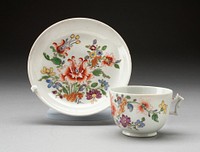 Cup and Saucer by Manifattura Ginori (Sesto Fiorentino, Italy)