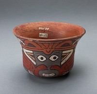 Cup Depicting Masked Ritual Performer by Nazca