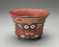 Bowl Depicting Costumed Ritual Performer by Nazca