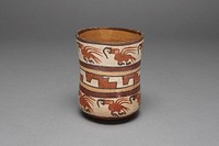 Jar Depicting Rows of Macaws and Abstract Stepped Motif by Nazca