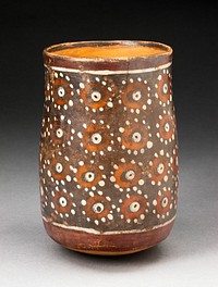 Beaker with Repeated Circular Motif by Nazca