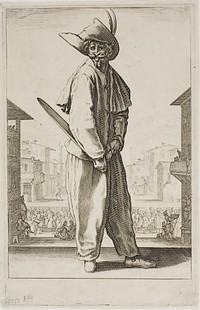 Zanni, from Three Italian Comedians by Jacques Callot