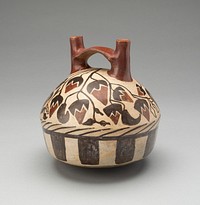 Vessel Representing a Basket Containing Lúcuma Fruits by Nazca