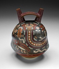 Vessel with Painted Landscape by Nazca