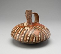 Vessel in the Form of the Head and Torso of a Figure by Nazca