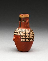 Miniature Jar in the Form of a Figure Wearing a Tunic by Tiwanaku