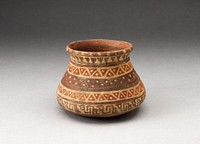 Miniature Jar with Rows of Geometric Motifs by Inca