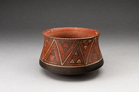 MIiniature Bowl with Geometric Textile-like Pattern by Inca