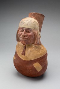 Jar in the Form of a Seated Figure by Moche