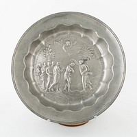 Alms Dish with Baptism of Christ