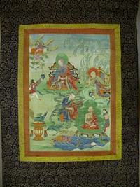 Painted Banner (Thangka) from a Set of Seven Honoring Gayadhara, a Sakya Pandit from India