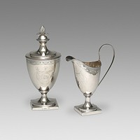 Sugar Urn and Cream Pot by Daniel Van Voorhis