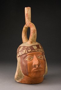 Portrait Vessel of a Ruler by Moche