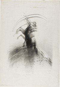 Centaur Taking Aim at the Clouds by Odilon Redon