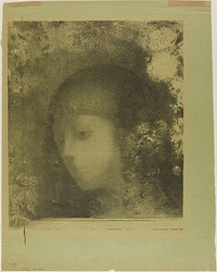 Child's Head With Flowers by Odilon Redon