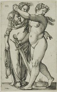 Judith Walking to the Left, and Her Servant by Hans Sebald Beham