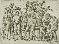 The Bacchanal with a Wine Vat by Daniel Hopfer, I