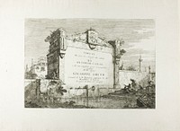 Title Page, from Vedute by Canaletto