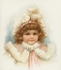 Little girl with fur collar