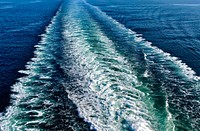 Ocean, speedboat sea wave effect.