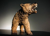 Bear model, wild animal sculpture.