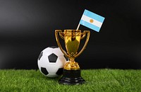 Golden trophy, football championship, Argentina.