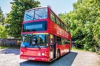 Red double decker bus. KENT LIFE.