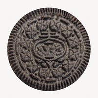 Black biscuit isolated image