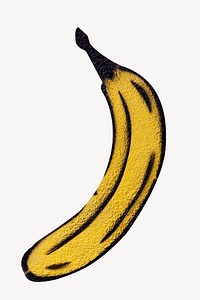 Banana graffiti isolated image