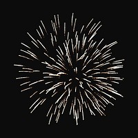 Festival firework collage element isolated image