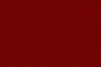 Red Japanese wave-patterned background, traditional design